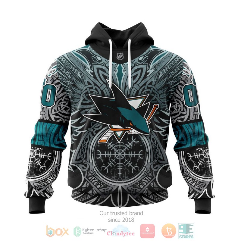 NEW Personalized NHL San Jose Sharks Norse Viking Symbols 3D shirt, hoodie 18 Personalized NHL San Jose Sharks Norse Viking Symbols 3D shirt hoodie