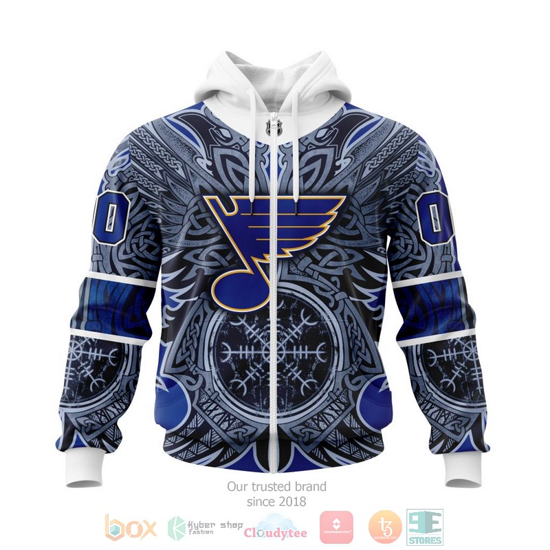 NEW Personalized NHL St Louis Blues Norse Viking Symbols 3D shirt, hoodie 2 Personalized NHL St Louis Blues Norse Viking Symbols 3D shirt hoodie 1