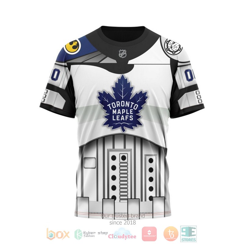 Personalized NHL Toronto Maple Leafs Star Wars May The 4th Be With You White 3D shirt hoodie 1 2 3 4 5 6 7