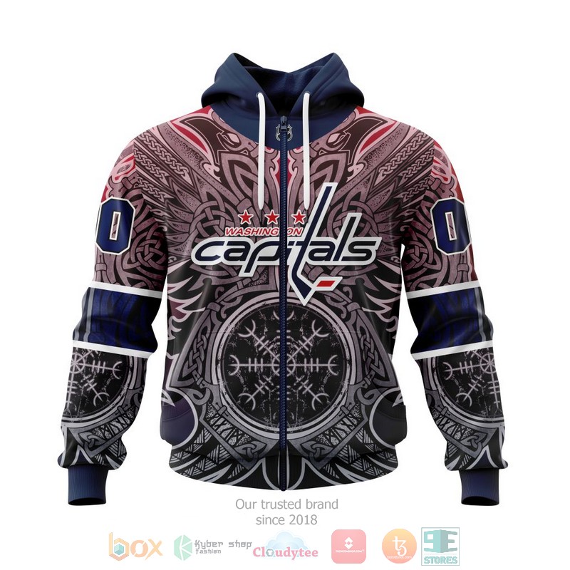 NEW Personalized NHL Washington Capitals Norse Viking Symbols 3D shirt, hoodie 2 Personalized NHL Washington Capitals Norse Viking Symbols 3D shirt hoodie 1