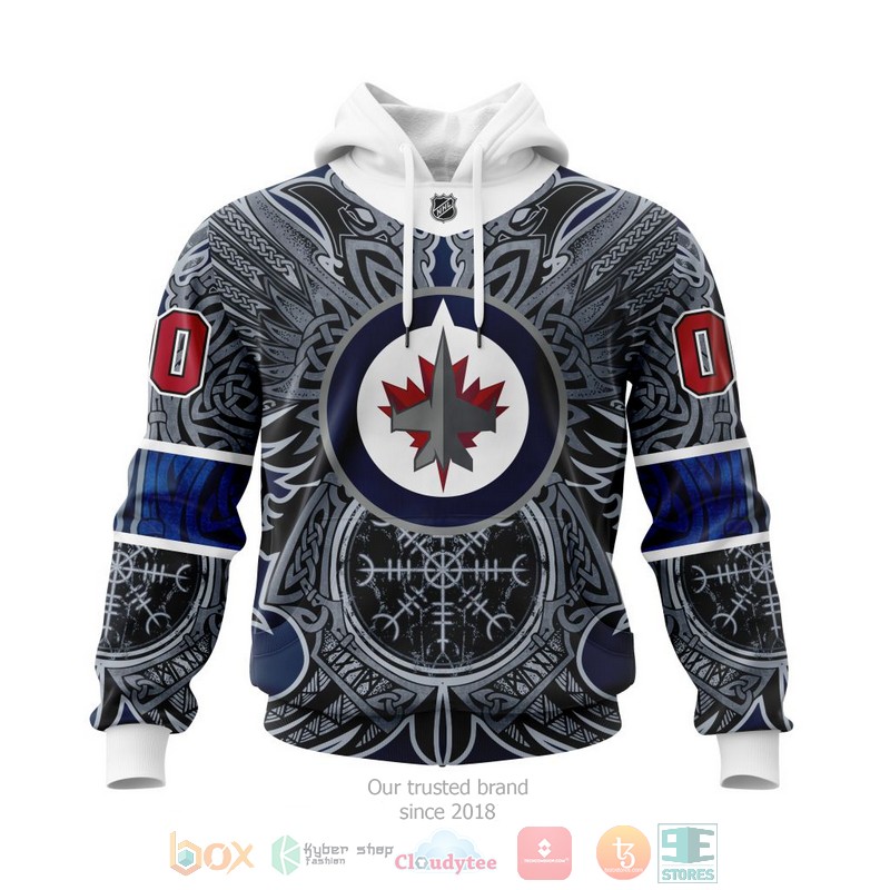 Personalized NHL Winnipeg Jets Norse Viking Symbols 3D shirt hoodie