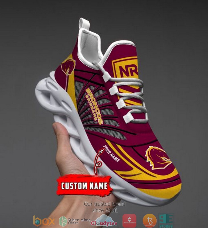Personalized NRL Brisbane Broncos Max Soul Sneakers 13 Personalized NRL Brisbane Broncos Max Soul Sneakers