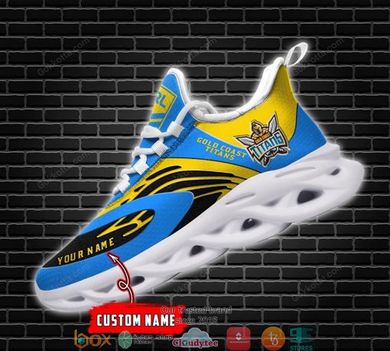 Personalized NRL Gold Coast Titans Blue Max Soul Sneakers 2 Personalized NRL Gold Coast Titans Blue Max Soul Sneakers 1