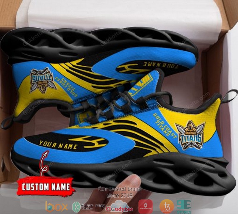 Personalized NRL Gold Coast Titans Blue Max Soul Sneakers 3 Personalized NRL Gold Coast Titans Blue Max Soul Sneakers 1 2