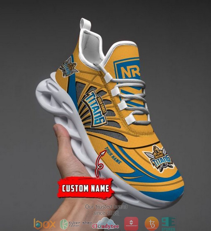Personalized NRL Gold Coast Titans Max Soul Sneakers