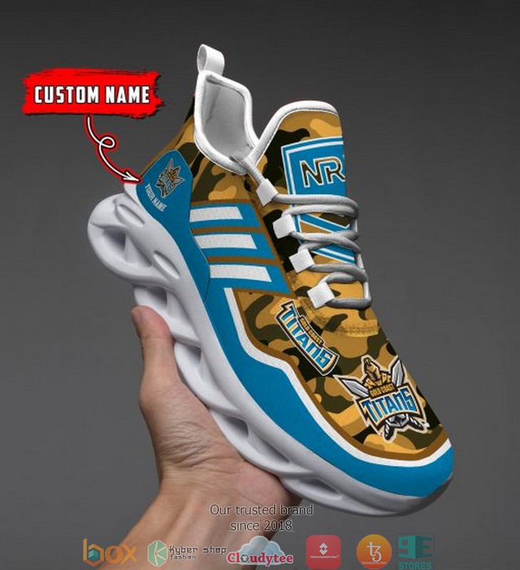 Personalized NRL Gold Coast Titans Orange Camo Max Soul Sneakers 15 Personalized NRL Gold Coast Titans Orange Camo Max Soul Sneakers