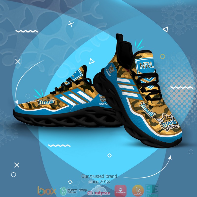 Personalized NRL Gold Coast Titans Orange Camo Max Soul Sneakers 5 Personalized NRL Gold Coast Titans Orange Camo Max Soul Sneakers 1 2 3 4