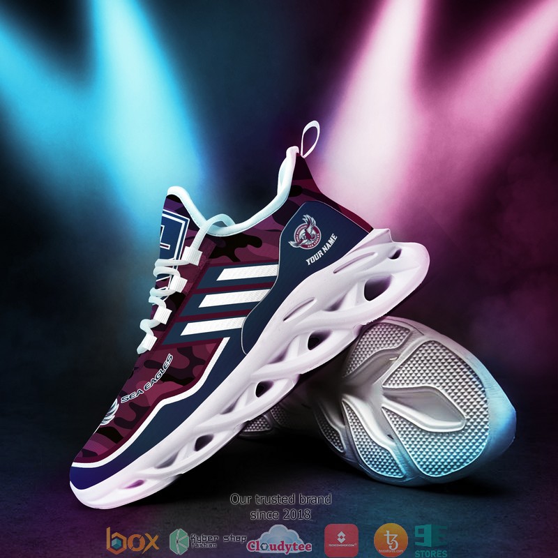 Personalized NRL Manly Sea Eagles Red Camo Max Soul Sneakers 2 Personalized NRL Manly Sea Eagles Red Camo Max Soul Sneakers 1