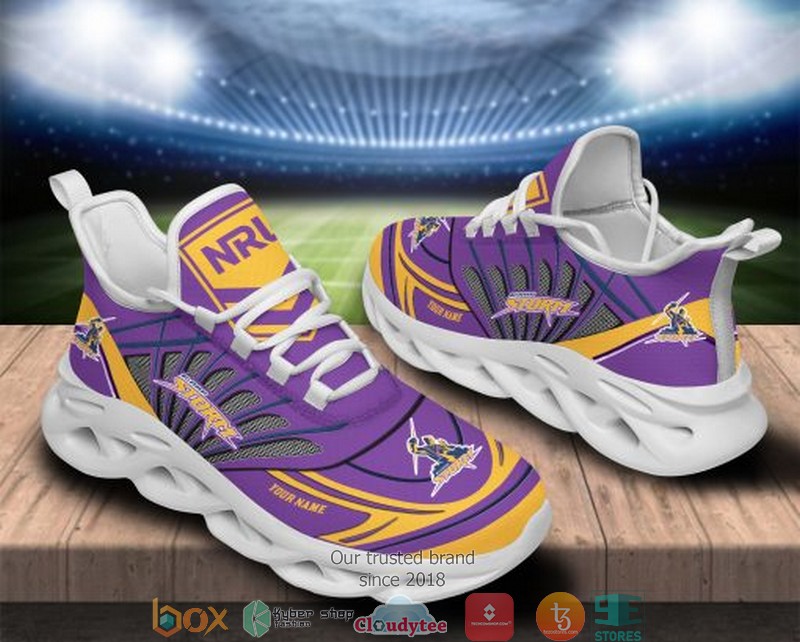 Personalized NRL Melbourne Storm Purple Max Soul Sneakers 3 Personalized NRL Melbourne Storm Purple Max Soul Sneakers 1 2