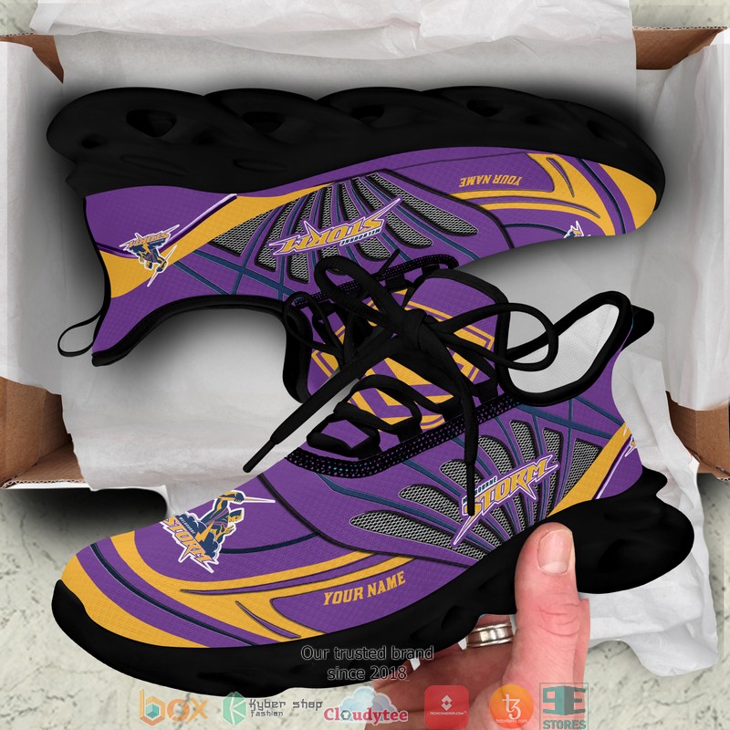 Personalized NRL Melbourne Storm Purple Max Soul Sneakers 4 Personalized NRL Melbourne Storm Purple Max Soul Sneakers 1 2 3