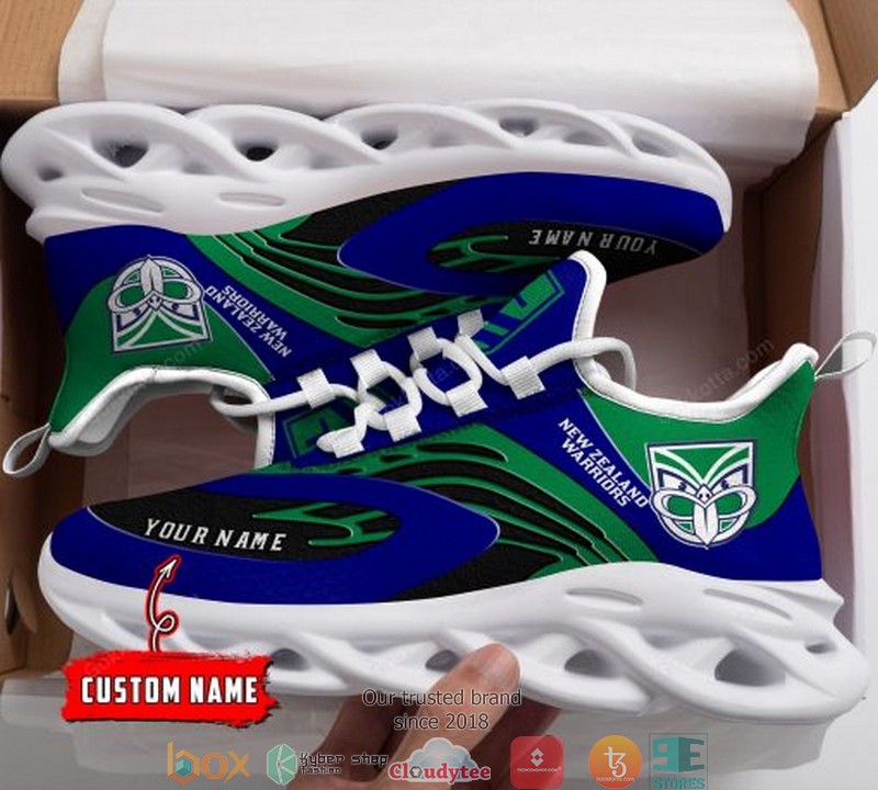 Personalized NRL New Zealand Warriors Blue Max Soul Sneakers