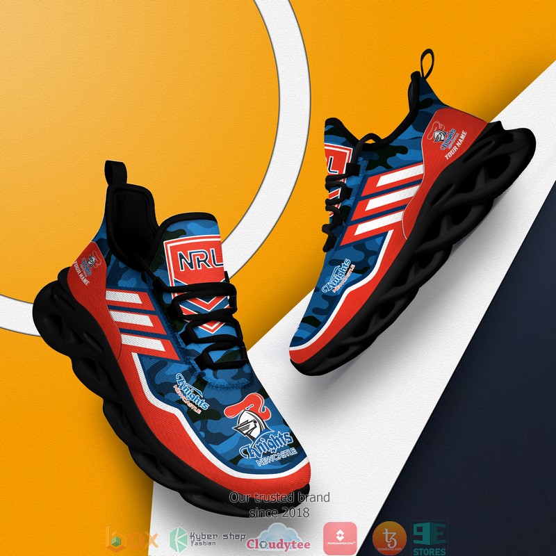 Personalized NRL Newcastle Knights Blue camo Max Soul Sneakers 3 Personalized NRL Newcastle Knights Blue camo Max Soul Sneakers 1 2