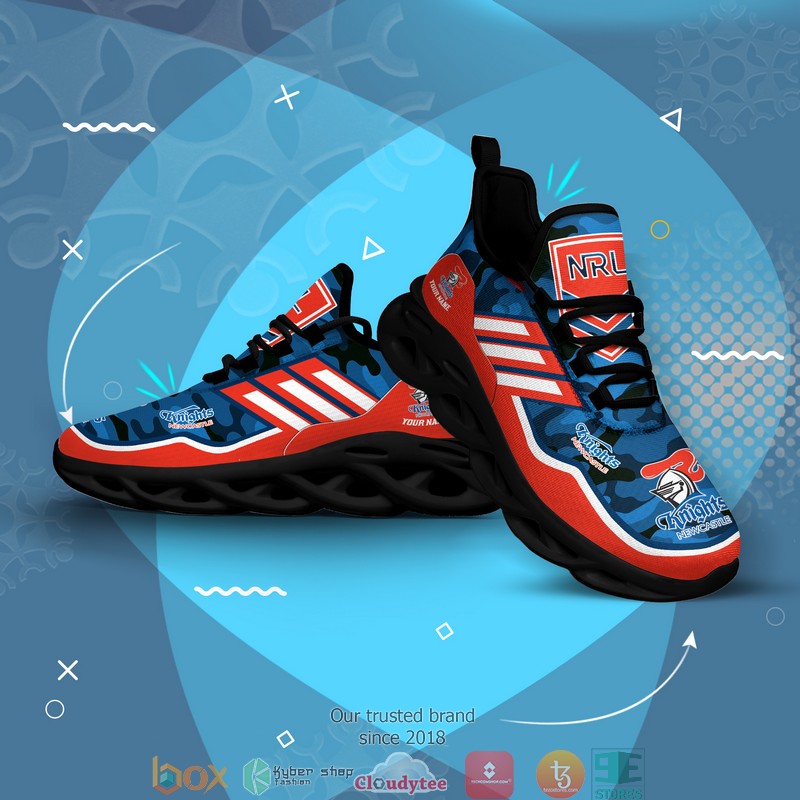 Personalized NRL Newcastle Knights Blue camo Max Soul Sneakers 4 Personalized NRL Newcastle Knights Blue camo Max Soul Sneakers 1 2 3