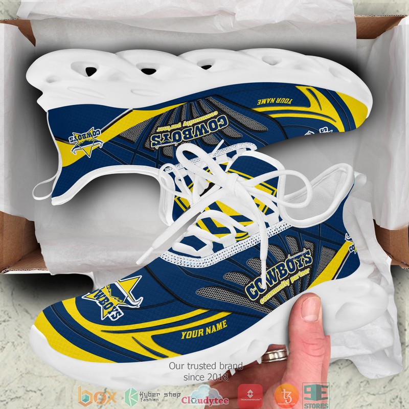 Personalized NRL North Queensland Cowboys Blue Max Soul Sneakers 5 Personalized NRL North Queensland Cowboys Blue Max Soul Sneakers 1 2 3 4
