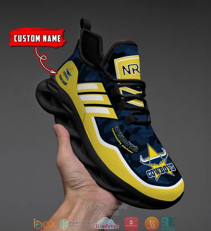 Personalized NRL North Queensland Cowboys Max Soul Sneakers 2 Personalized NRL North Queensland Cowboys Max Soul Sneakers 1