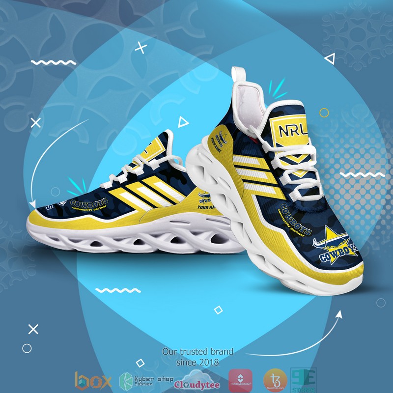 Personalized NRL North Queensland Cowboys Max Soul Sneakers 4 Personalized NRL North Queensland Cowboys Max Soul Sneakers 1 2 3