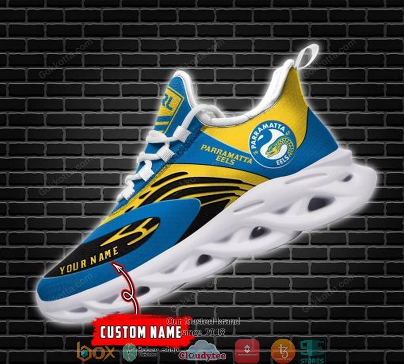 Personalized NRL Parramatta Eels Blue Max Soul Sneakers 3 Personalized NRL Parramatta Eels Blue Max Soul Sneakers 1 2