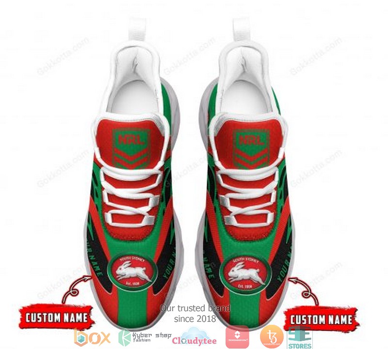 Personalized NRL South Sydney Rabbitohs Clunky Max Soul Shoes 4 Personalized NRL South Sydney Rabbitohs Clunky Max Soul Shoes 1 2 3