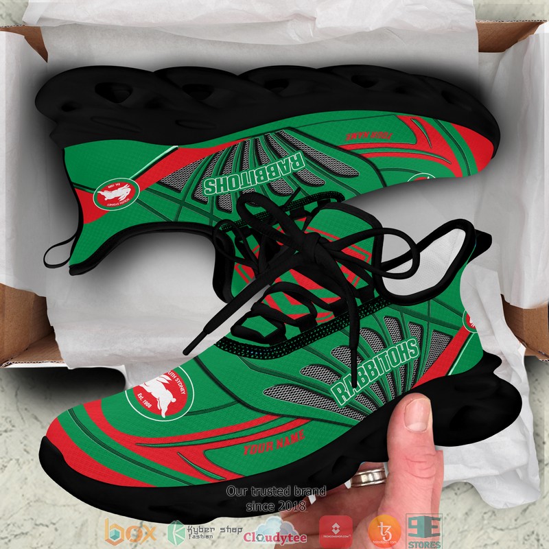Personalized NRL South Sydney Rabbitohs Max Soul Sneakers 4 Personalized NRL South Sydney Rabbitohs Max Soul Sneakers 1 2 3