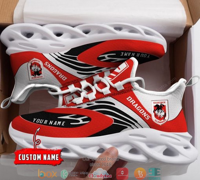 Personalized NRL St. George Illawarra Dragons Clunky Max Soul Shoes 1 Personalized NRL St George Illawarra Dragons Clunky Max Soul Shoes