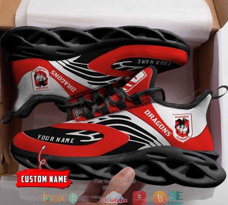 Personalized NRL St. George Illawarra Dragons Clunky Max Soul Shoes 2 Personalized NRL St George Illawarra Dragons Clunky Max Soul Shoes 1