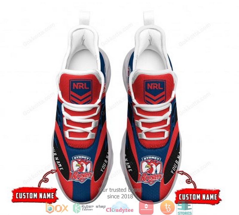 Personalized NRL Sydney Roosters Red Max Soul Sneakers 4 Personalized NRL Sydney Roosters Red Max Soul Sneakers 1 2 3