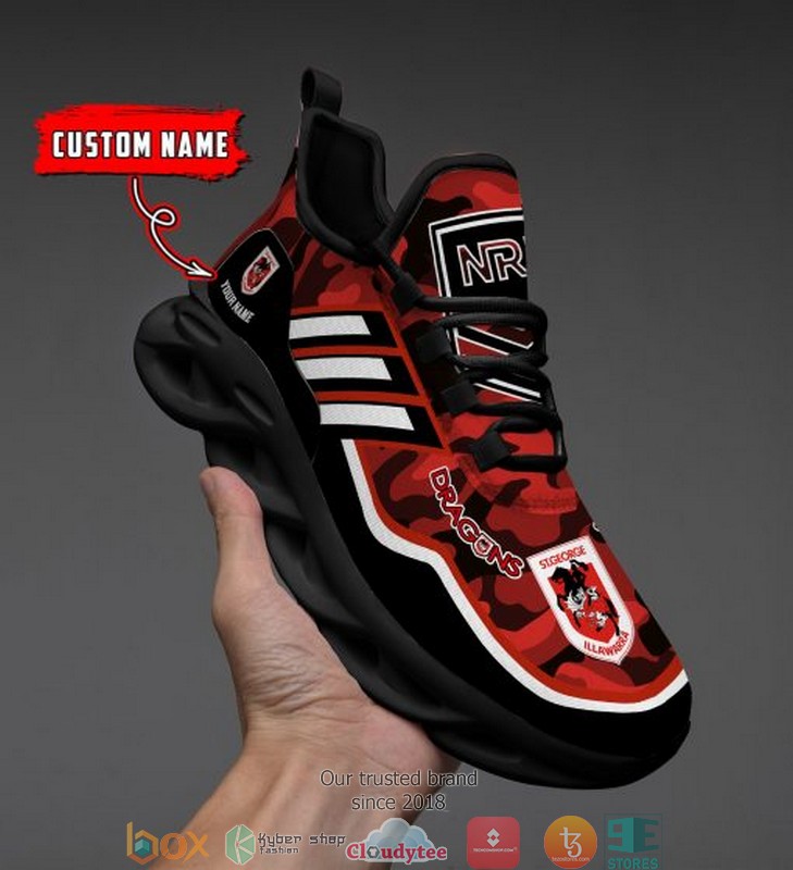 Personalized NRL St George Illawarra Dragons Max Soul Sneakers 1 2 3 4 5 6