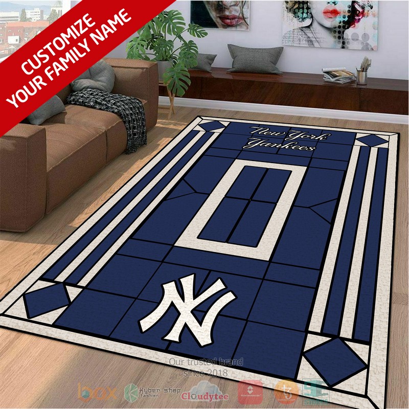 Personalized New York Yankees custom Area Rug