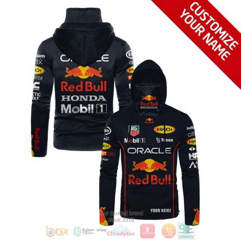 Personalized Oracle Red Bull Honda Mobill1 custom hoodie mask