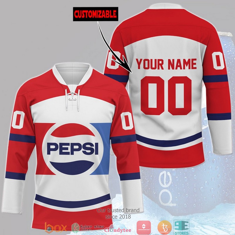 Personalized Pepsi Hockey Jersey Shirt