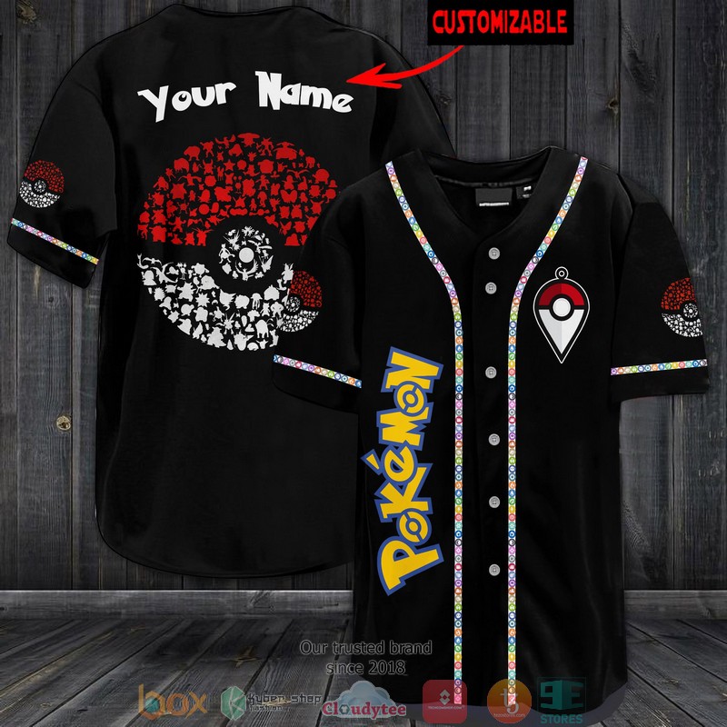 Personalized Pokemon Baseball Jersey