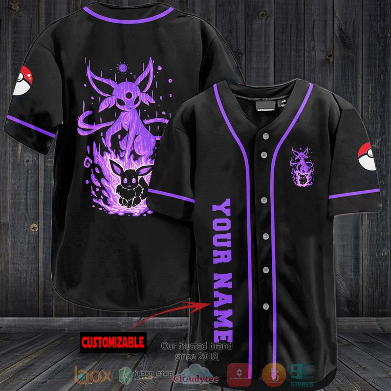 HOT Personalized Pokemon Espeon Baseball Jersey 3 Personalized Pokemon Espeon Baseball Jersey