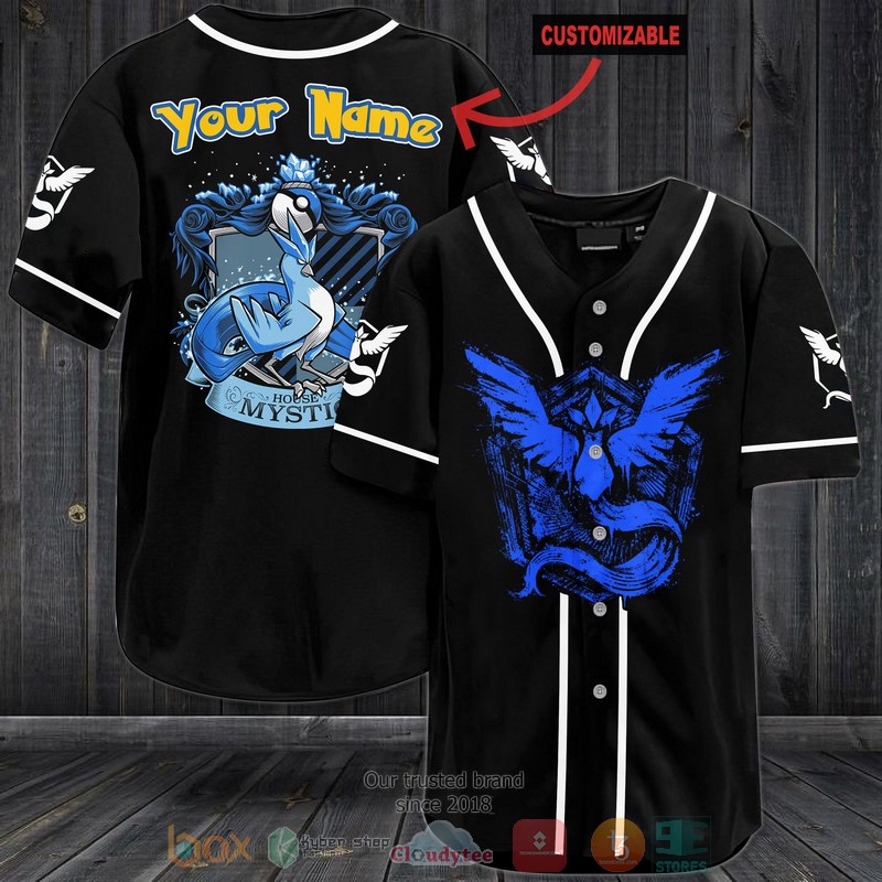 Personalized Pokemon House Mystic Baseball Jersey