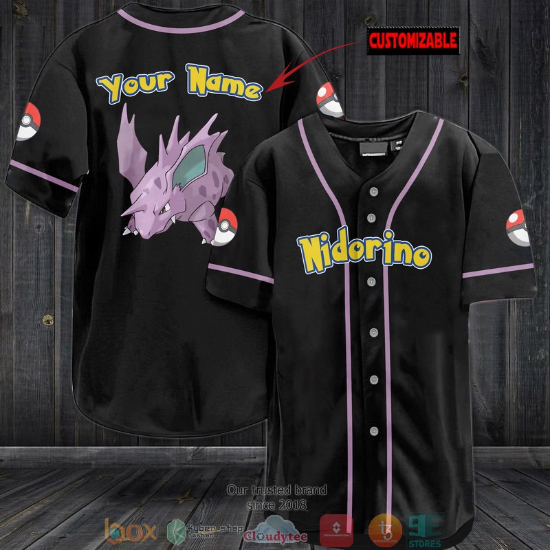 Personalized Pokemon Nidorino Baseball Jersey 3 Personalized Pokemon Nidorino Baseball Jersey