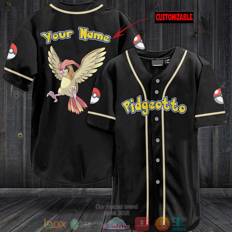 Personalized Pokemon Pidgeotto Baseball Jersey 1 Personalized Pokemon Pidgeotto Baseball Jersey
