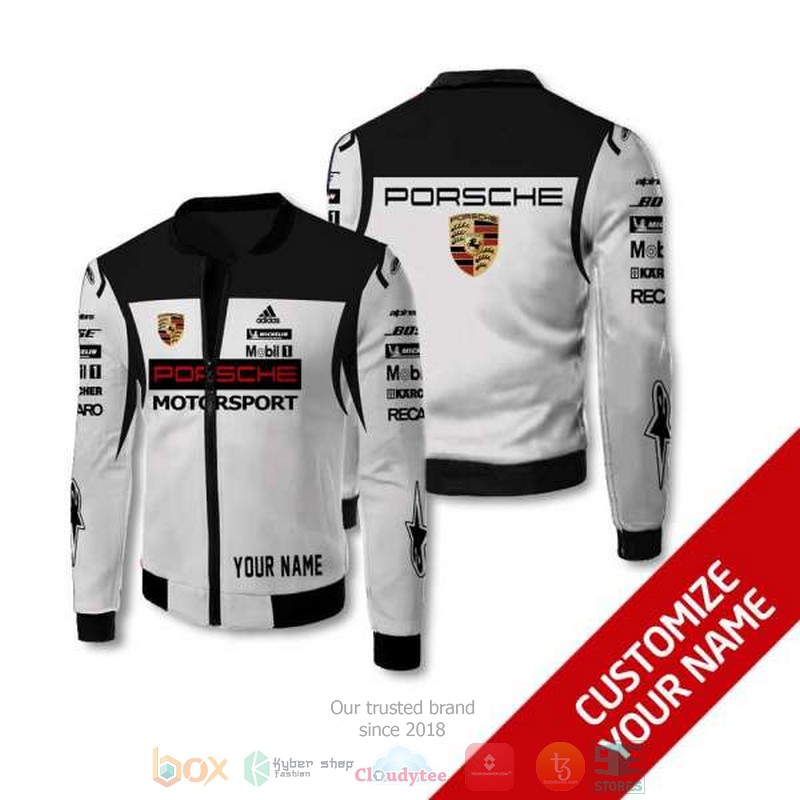 Personalized Porsche Motorsport custom bomber jacket