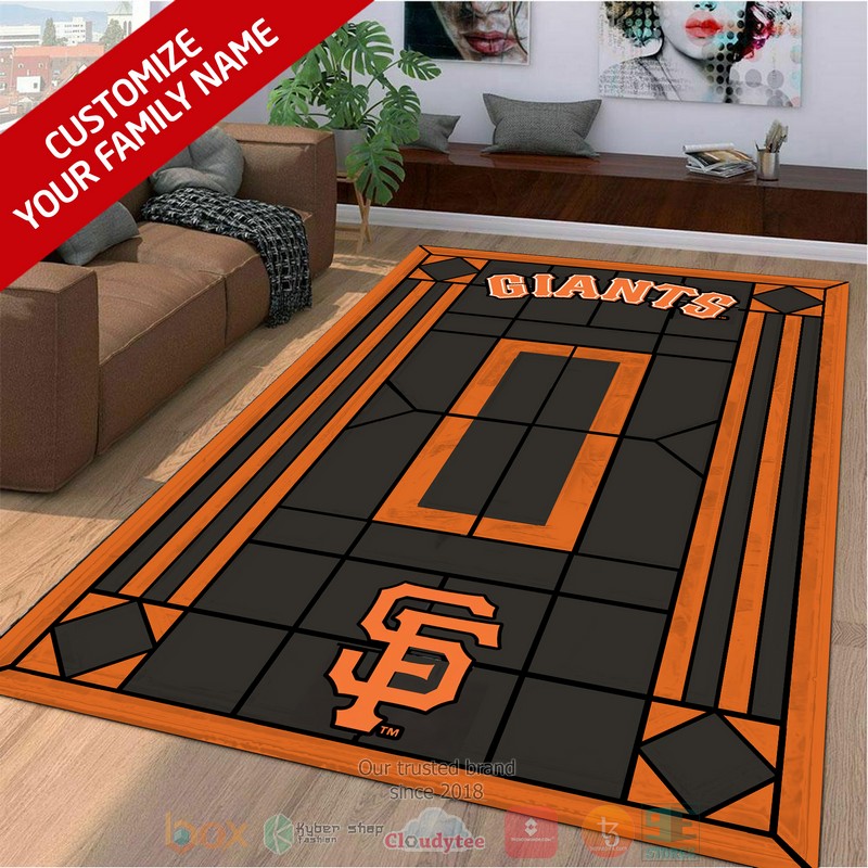 Personalized San Francisco Giants custom Area Rug 1