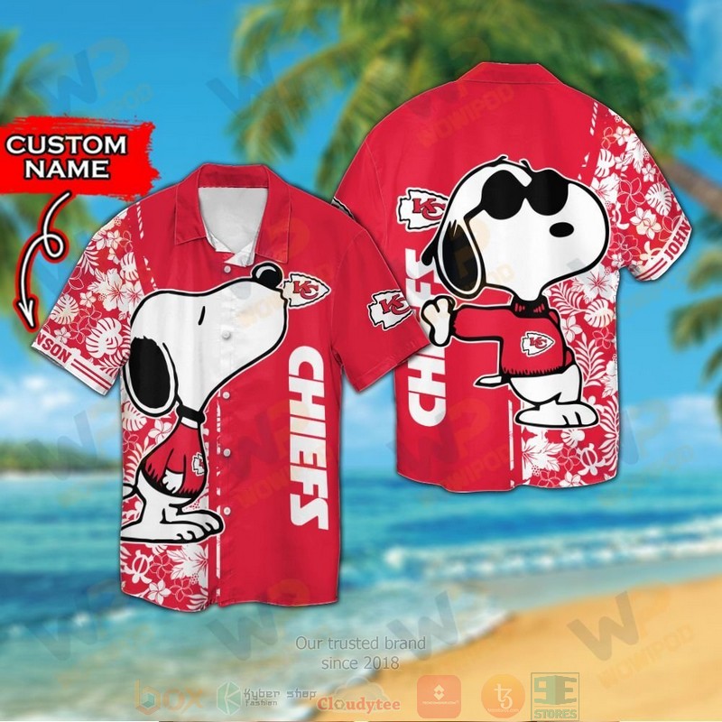 Personalized Snoopy Kansas City Chiefs custom hawaiian shirt and shorts