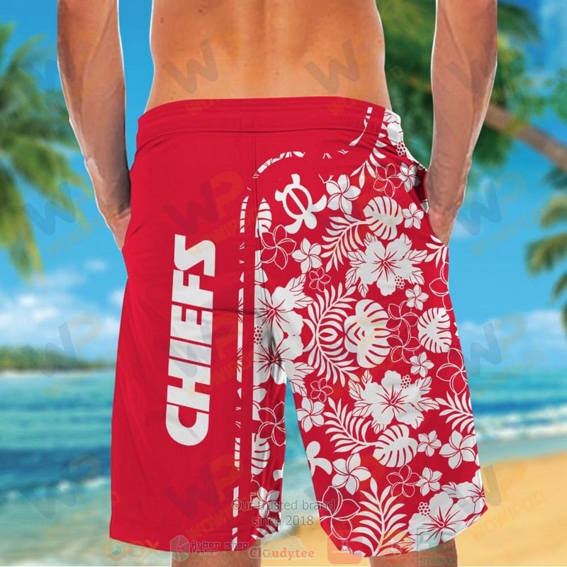 Personalized Snoopy Kansas City Chiefs custom hawaiian shirt and shorts 1 2 3 4 5