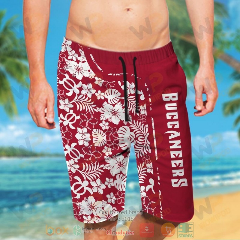 Personalized Snoopy Tampa Bay Buccaneers custom hawaiian shirt and shorts 1 2 3 4