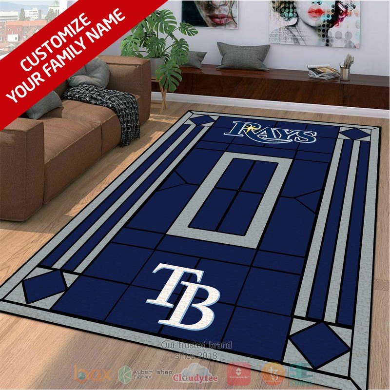 Personalized Tampa Bay Rays custom Area Rug