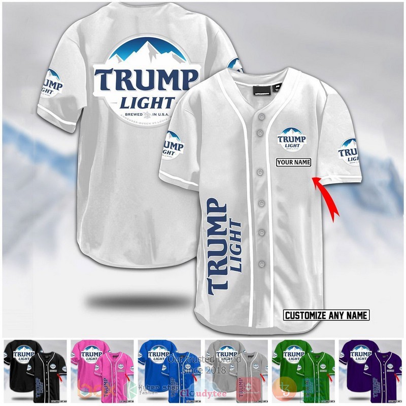 Personalized Trump Light custom baseball jersey