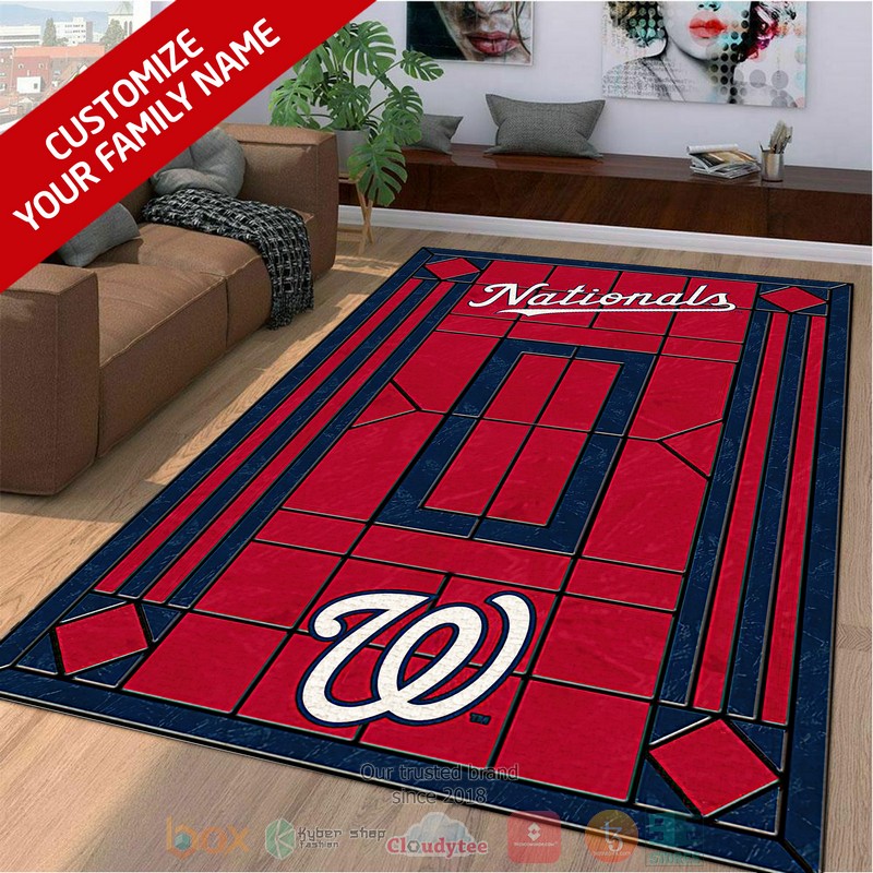 HOT Personalized Washington Nationals custom Area Carpet 4 Personalized Washington Nationals custom Area Rug 1 2 3