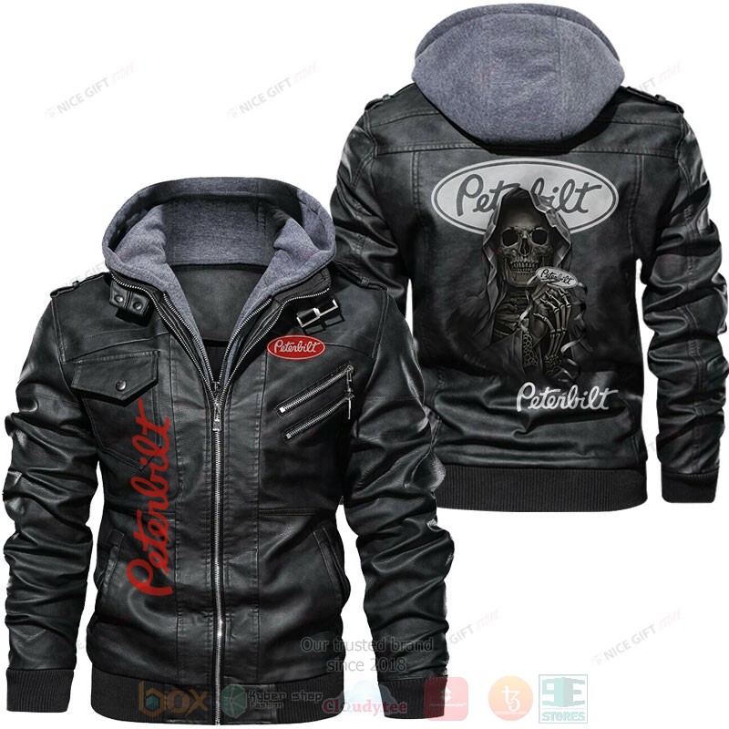 Peterbilt Skull Leather Jacket