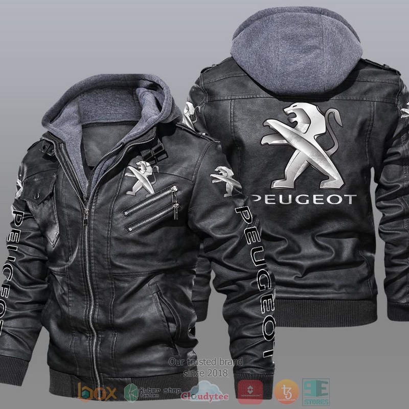 NEW Peugeot Car Motor Leather Jacket 4 Peugeot Car Motor Leather Jacket