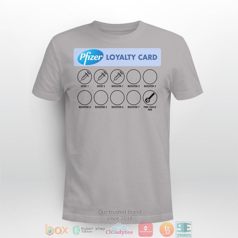 Pfizer Loyalty Card shirt, long sleeve 4 Pfizer Loyalty Card shirt long sleeve 1 2 3