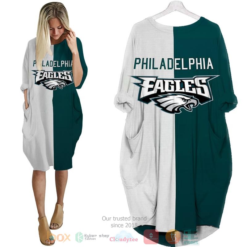 Philadelphia Eagles NFL white green Pocket Dress