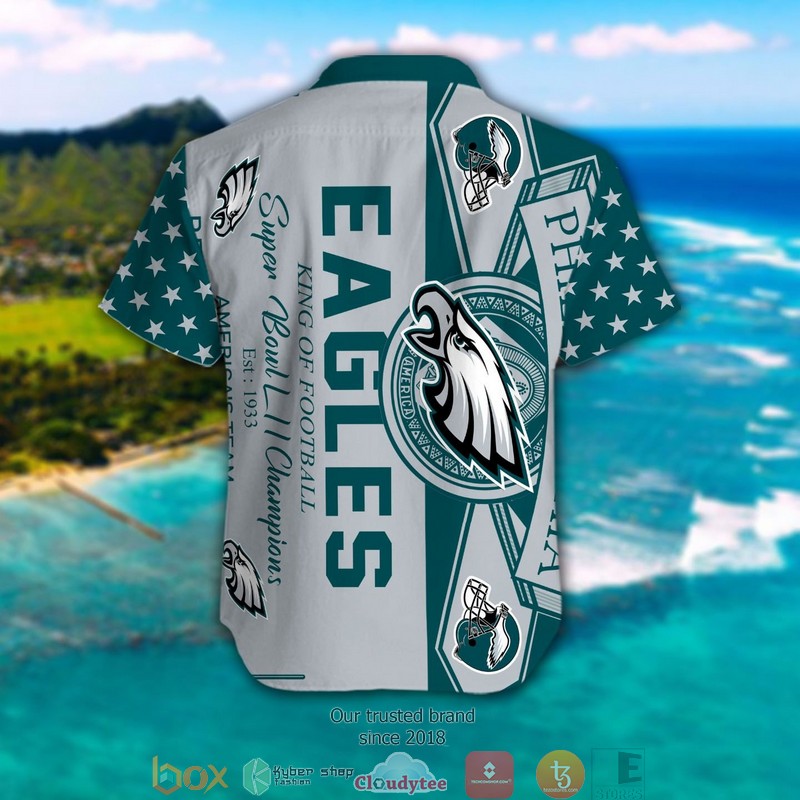 Philadelphia Eagles king of football Hawaiian Shirt 5 Philadelphia Eagles king of football Hawaiian Shirt 1 2 3 4