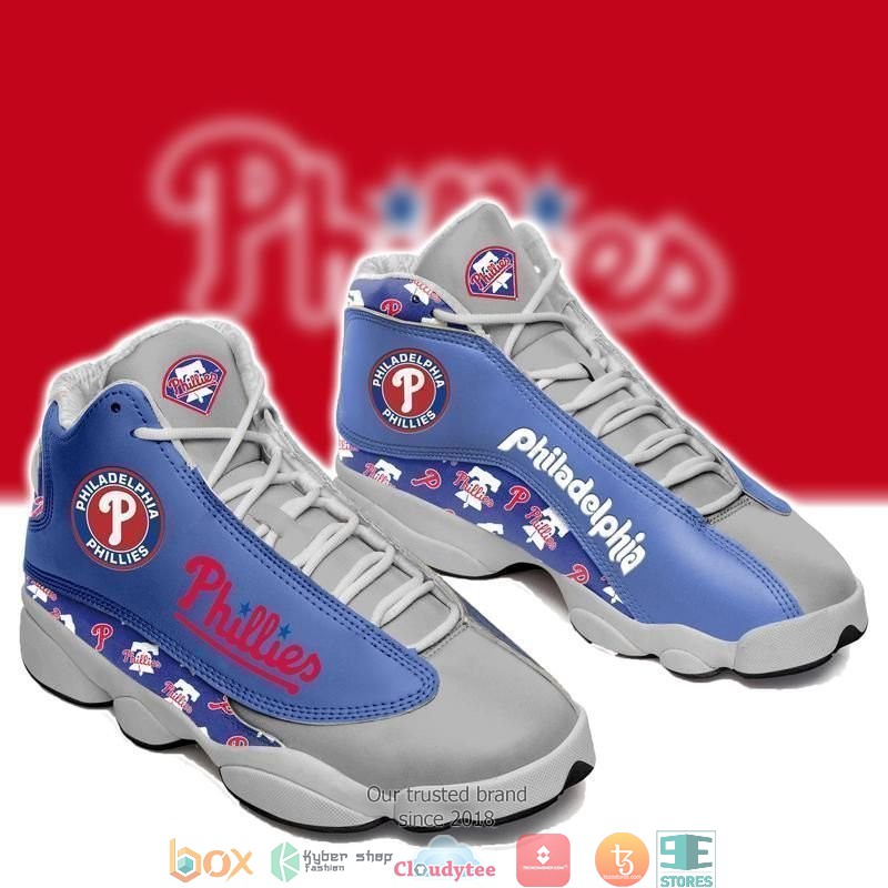 Philadelphia Phillies MLB teams Air Jordan 13 Sneaker Shoes 1 Philadelphia Phillies MLB teams Air Jordan 13 Sneaker Shoes