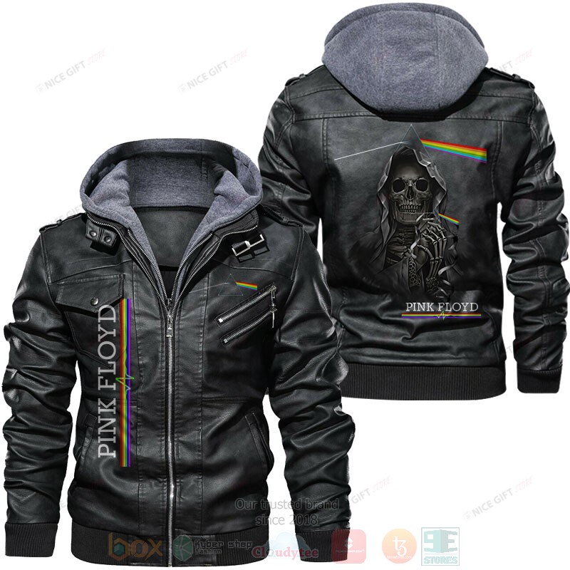 Pink Floyd Skull Leather Jacket